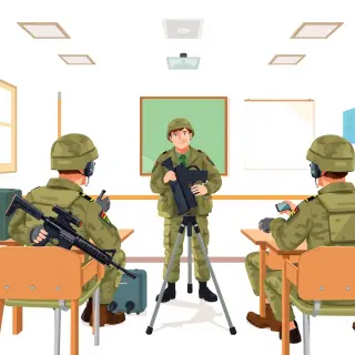 رسم توضيحي لكلمة training