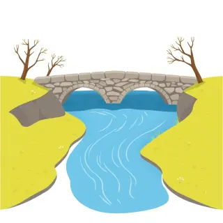 رسم توضيحي لكلمة bridge