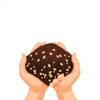 رسم توضيحي لكلمة dirt