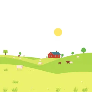 رسم توضيحي لكلمة farm