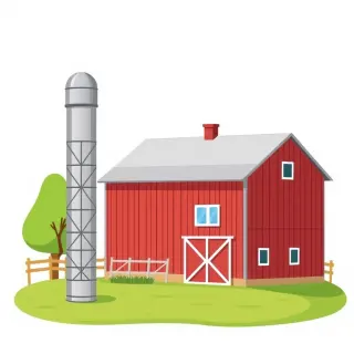رسم توضيحي لكلمة silo
