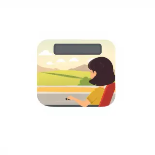 رسم توضيحي لكلمة passenger