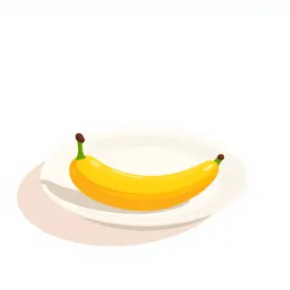رسم توضيحي لكلمة banana
