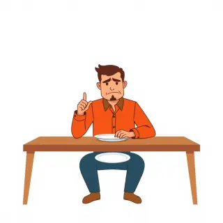 رسم توضيحي لكلمة complain
