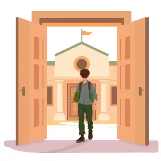 رسم توضيحي لكلمة enter