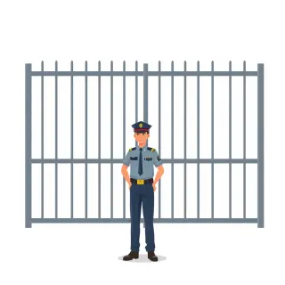 رسم توضيحي لكلمة guard
