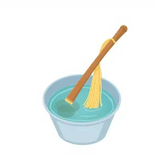 رسم توضيحي لكلمة mop