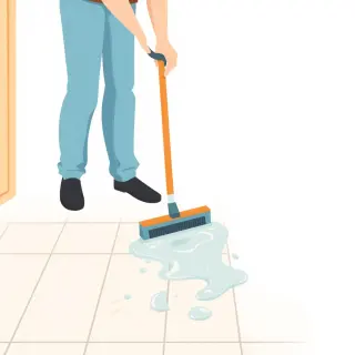 رسم توضيحي لكلمة mop