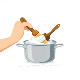رسم توضيحي لكلمة scrub