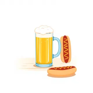 رسم توضيحي لكلمة beer