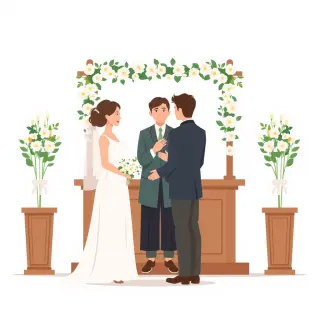 رسم توضيحي لكلمة ceremony