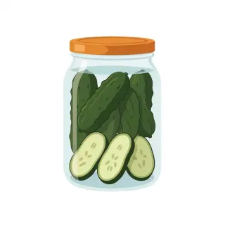 رسم توضيحي لكلمة pickles