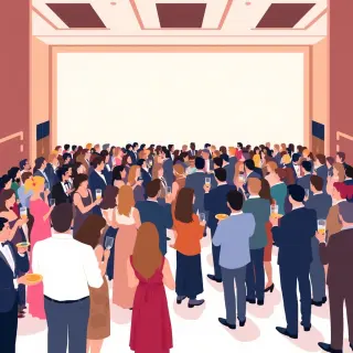 رسم توضيحي لكلمة reception