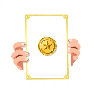 رسم توضيحي لكلمة certificate