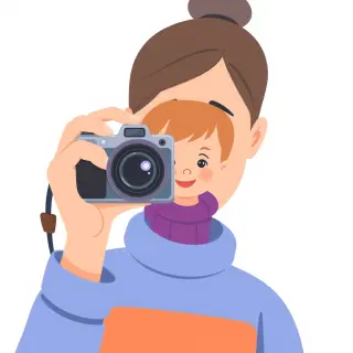 رسم توضيحي لكلمة photograph