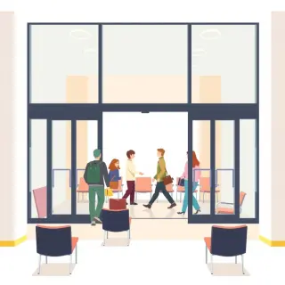 رسم توضيحي لكلمة clinic