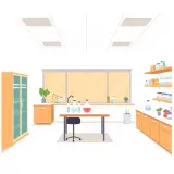 رسم توضيحي لكلمة laboratory