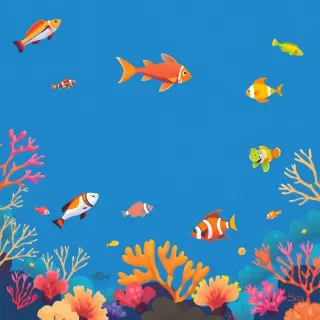 رسم توضيحي لكلمة fish