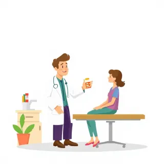 رسم توضيحي لكلمة prescribe