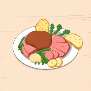 رسم توضيحي لكلمة food