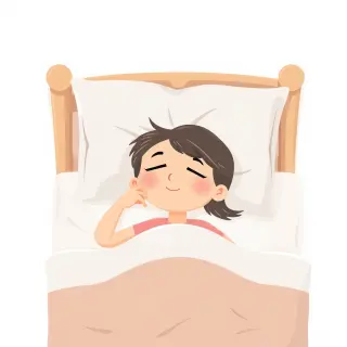 رسم توضيحي لكلمة sleep
