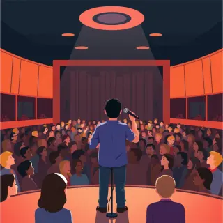 رسم توضيحي لكلمة concert