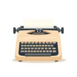 رسم توضيحي لكلمة typewriter