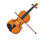 رسم توضيحي لكلمة violin
