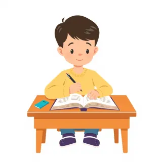 رسم توضيحي لكلمة study