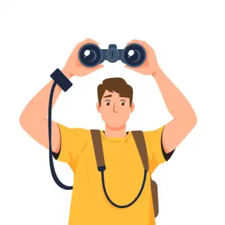 رسم توضيحي لكلمة observation