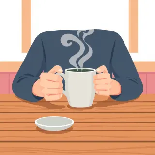 رسم توضيحي لكلمة tea