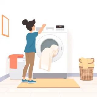 رسم توضيحي لكلمة dryer