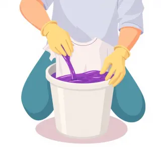 رسم توضيحي لكلمة dye