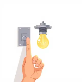 رسم توضيحي لكلمة electricity