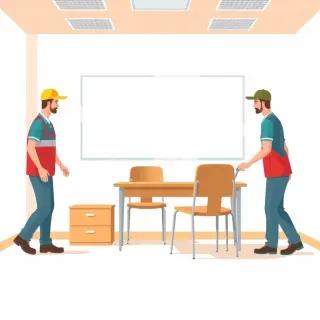 رسم توضيحي لكلمة furnish