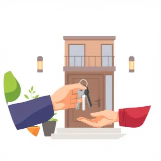 رسم توضيحي لكلمة lease