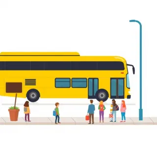 رسم توضيحي لكلمة transportation