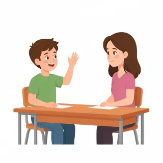 رسم توضيحي لكلمة answer