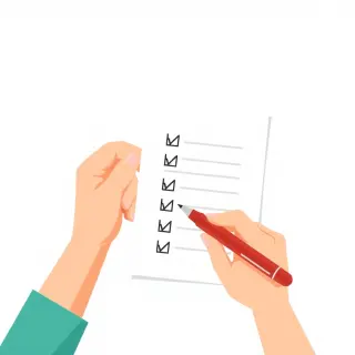 رسم توضيحي لكلمة check