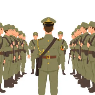 رسم توضيحي لكلمة leader