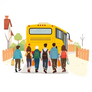 رسم توضيحي لكلمة evacuate