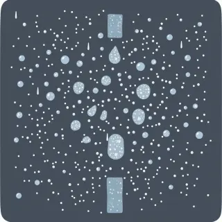 رسم توضيحي لكلمة sleet