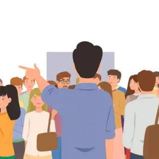 رسم توضيحي لكلمة point out
