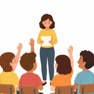 رسم توضيحي لكلمة attendance
