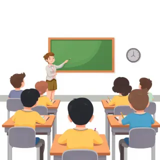 رسم توضيحي لكلمة lesson