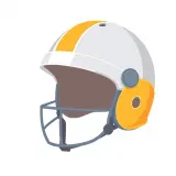 رسم توضيحي لكلمة helmet
