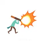 رسم توضيحي لكلمة attack