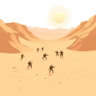 رسم توضيحي لكلمة battle