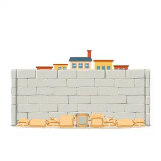 رسم توضيحي لكلمة defense
