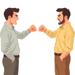 رسم توضيحي لكلمة enemy
